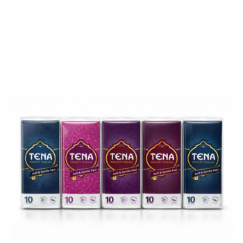 Tena 3-ply pocket tissue 10 pieces