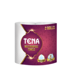 Tena Premium Kitchen Towels Pink Twin Pack (2 Rolls x 10 Packs per Bale)(2)-Photoroom