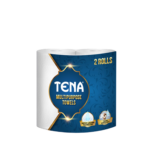 Tena Premium Kitchen Towels White Twin Pack